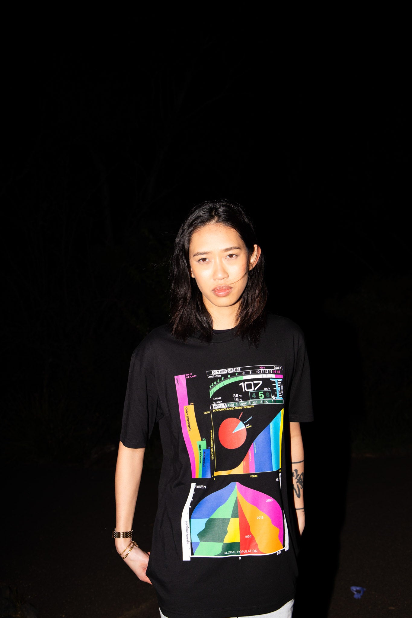 Stats (Black T-Shirt)