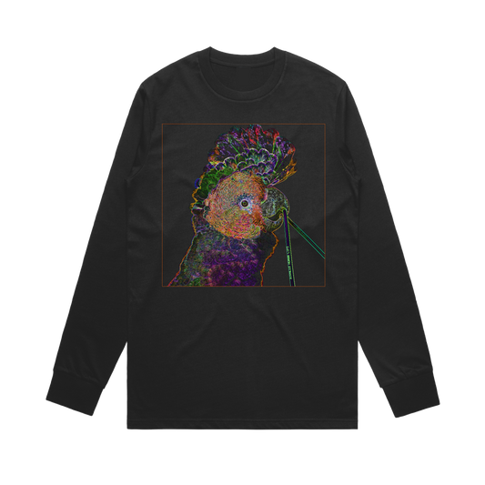 Cockatoo (Black Longsleeve T-Shirt)