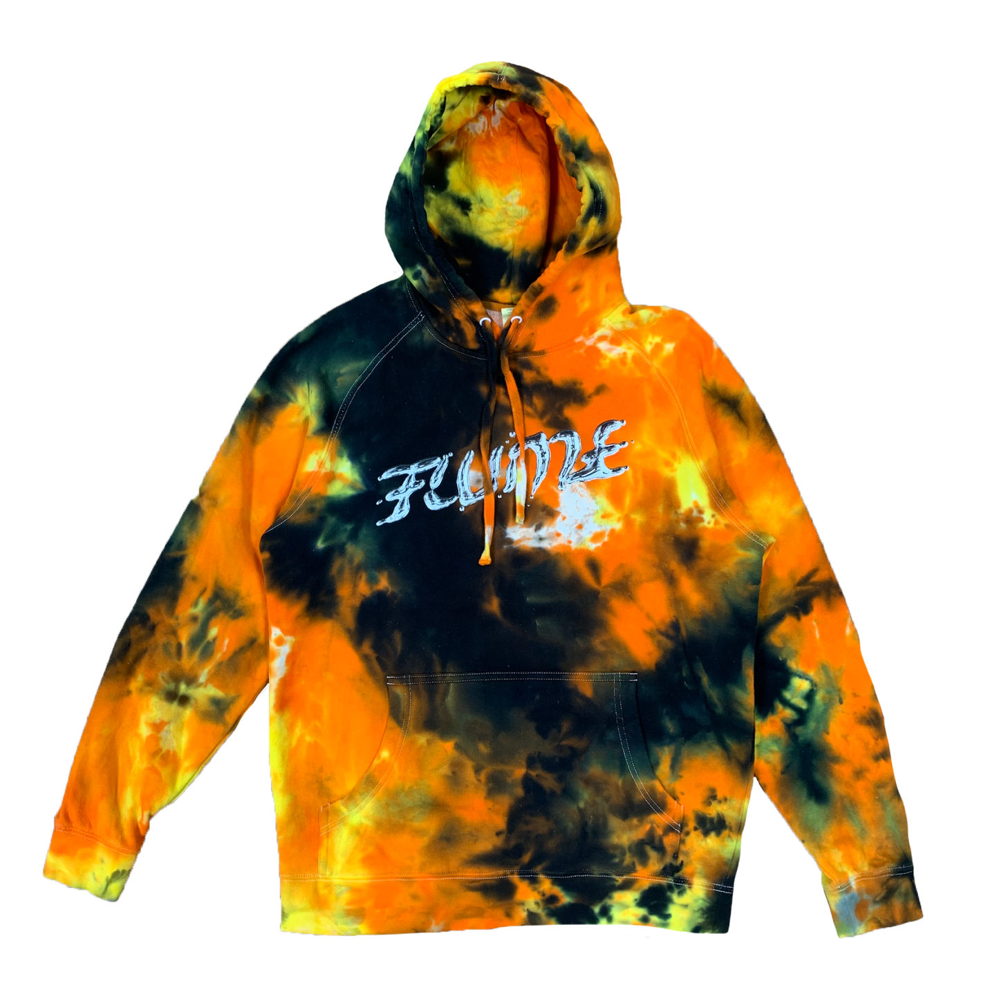 Logo (Orange Splash Tie Dye Hood)