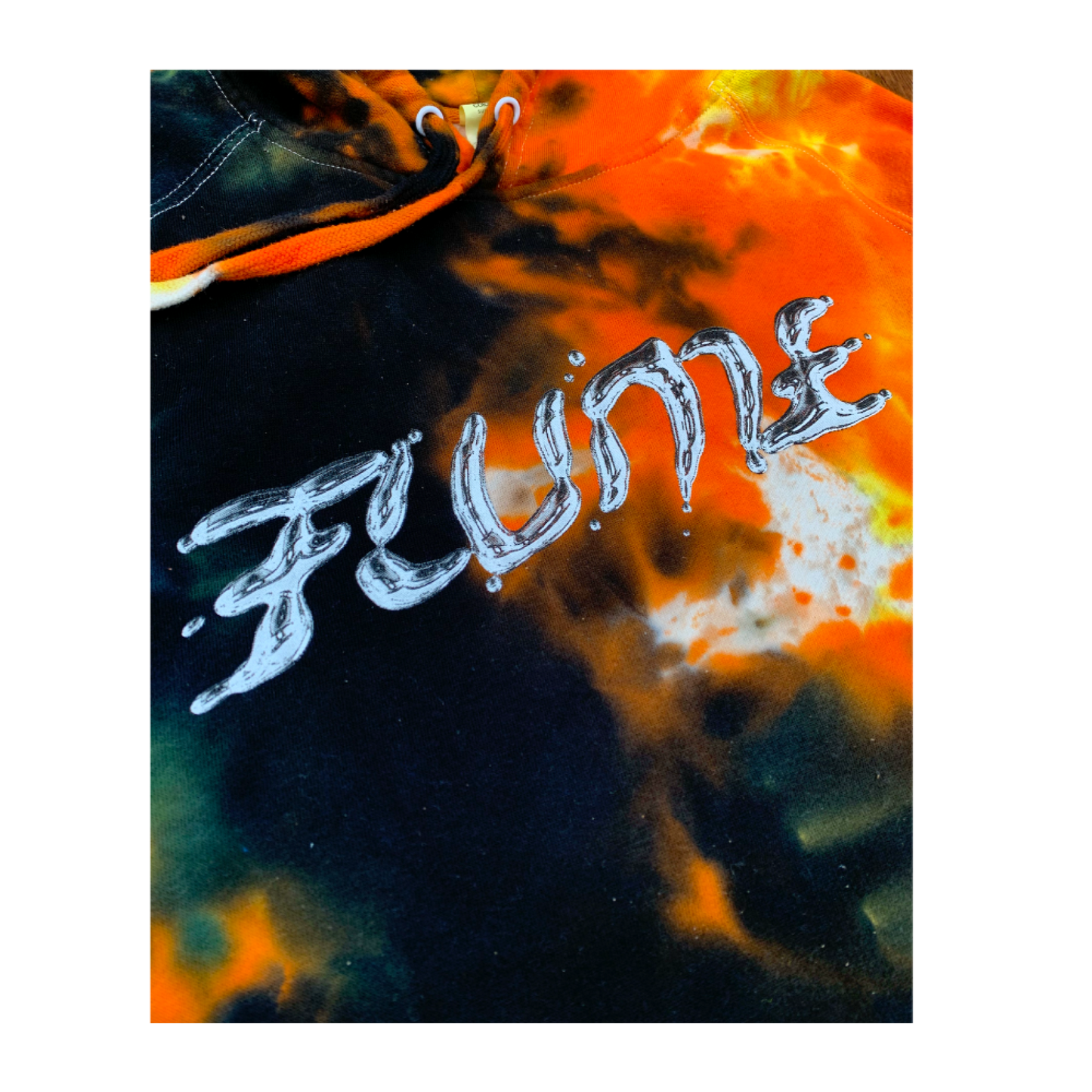 Logo (Orange Splash Tie Dye Hood)